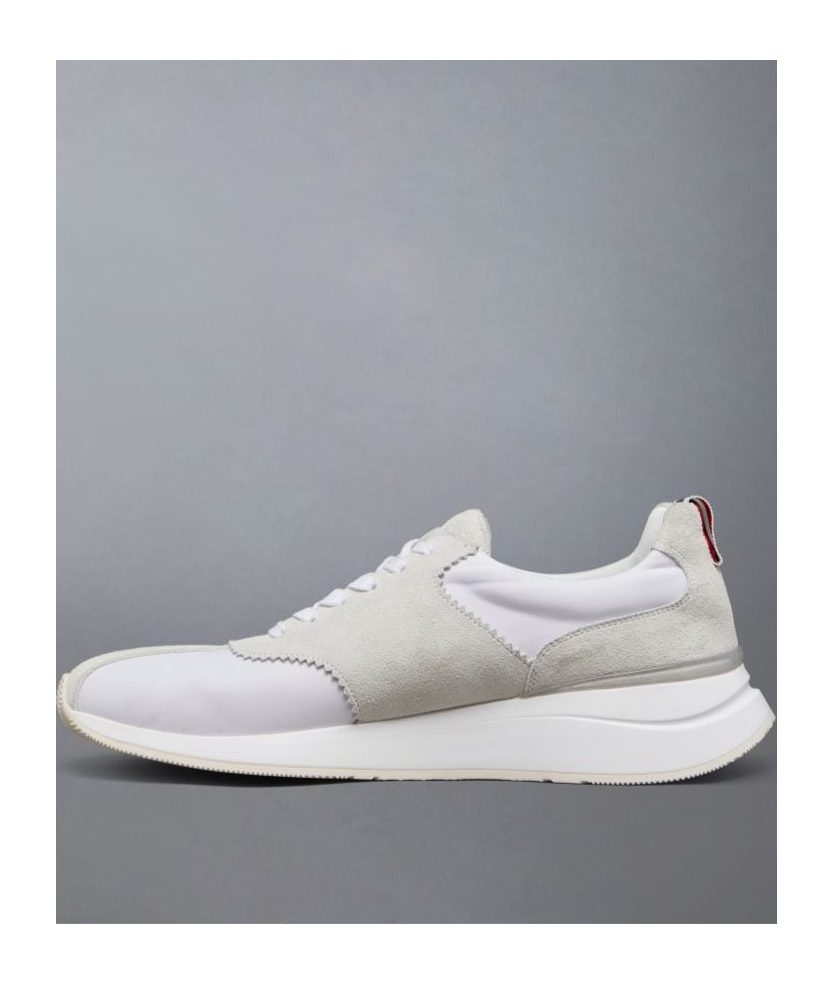 Thom Browne Sprinter Panelled Sneakers In White