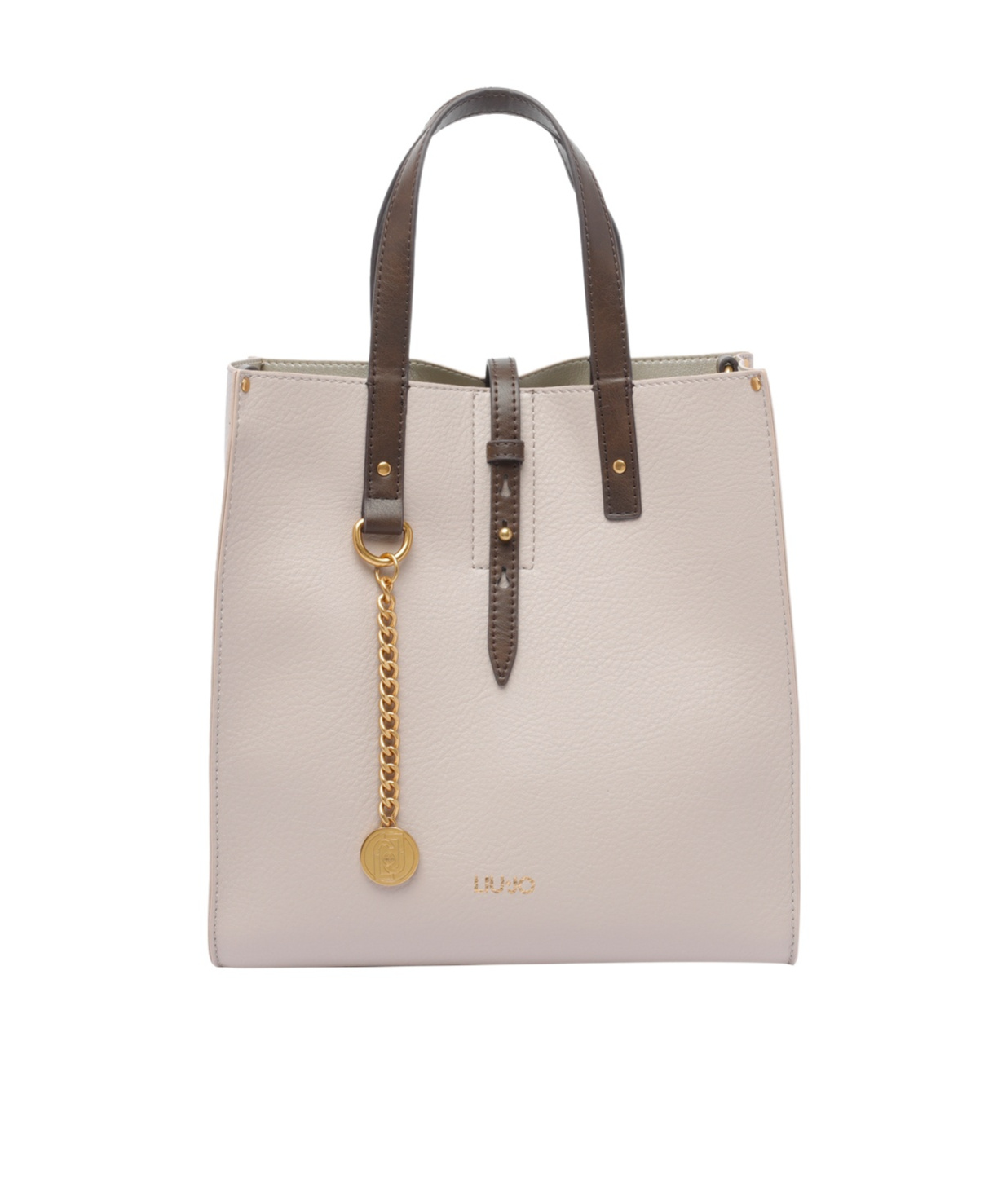 Liu •jo Double Strap And Dual Handle Shoulder Bag In Nude
