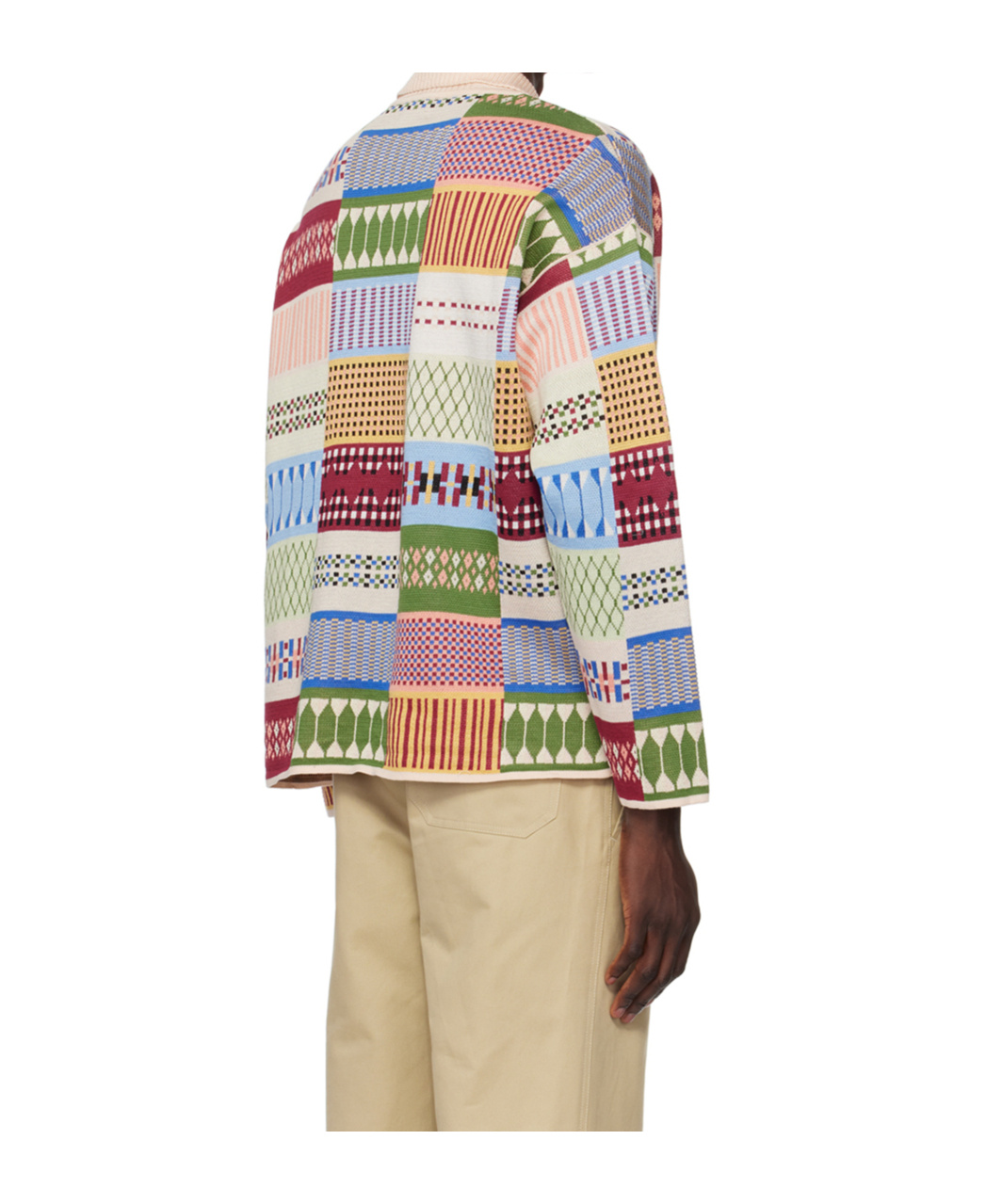 Bode Long-sleeved Polo Shirt In Nude
