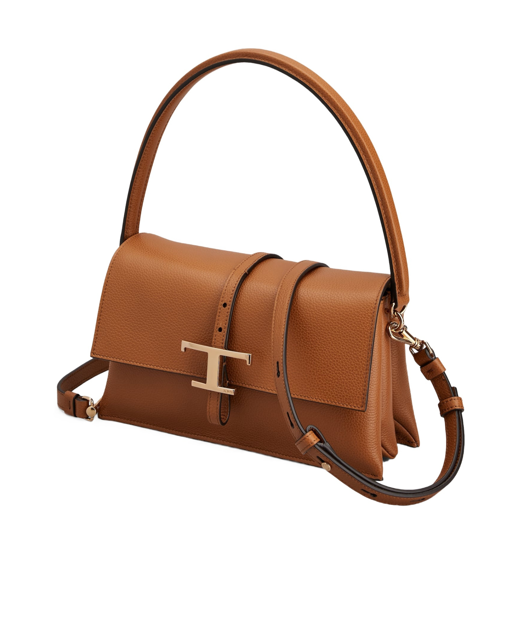 Tod's T Timeless Mini Flip Shoulder Bag In Brown