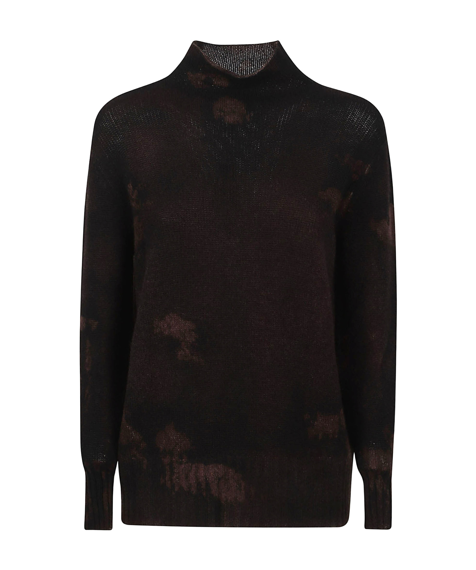 Avant Toi Mock Neck Sweater In Brown