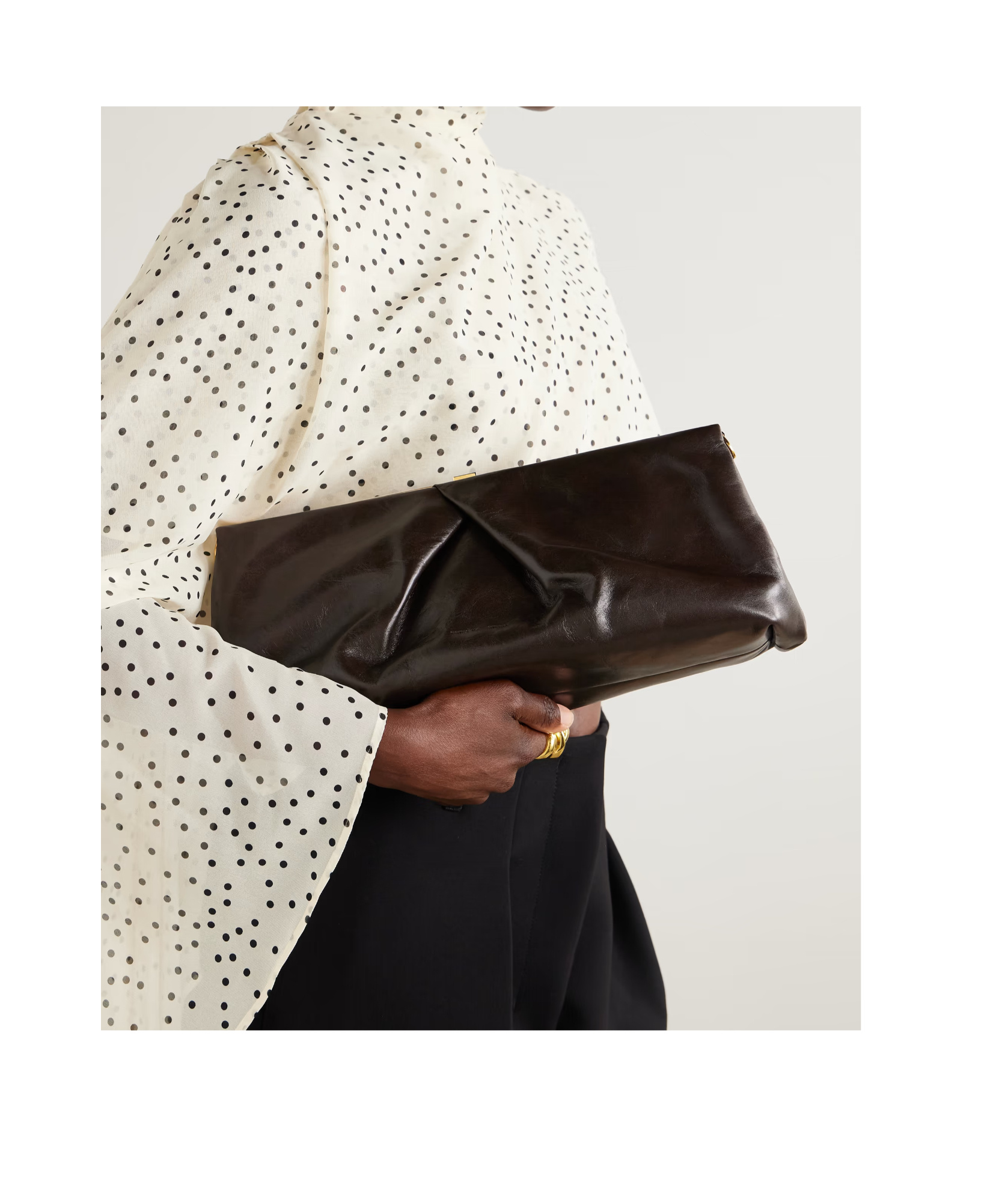 Dries Van Noten Logo Shoulder Bag In Black