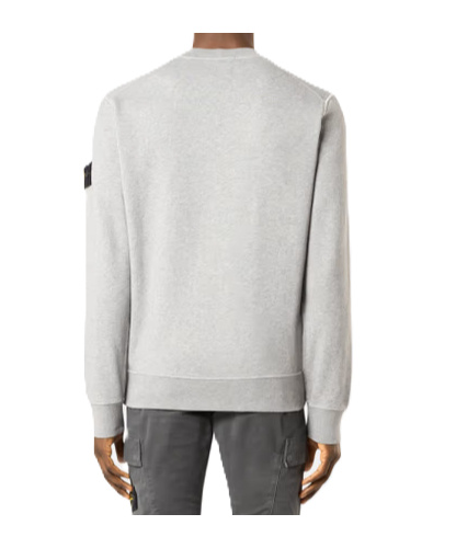 Stone Island Compass Badge Sweatshirt In Gray