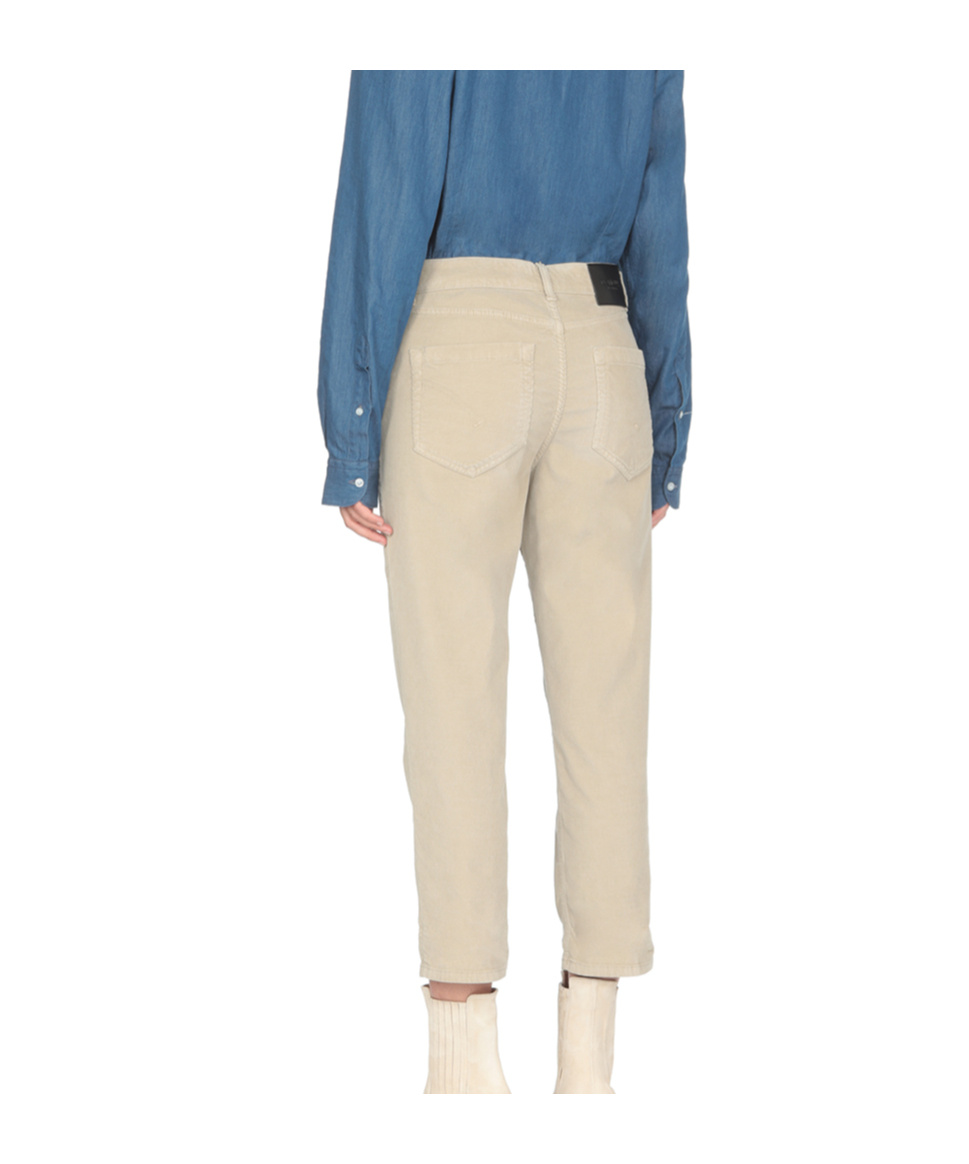 Dondup Button-up Cropped Jeans In Nude