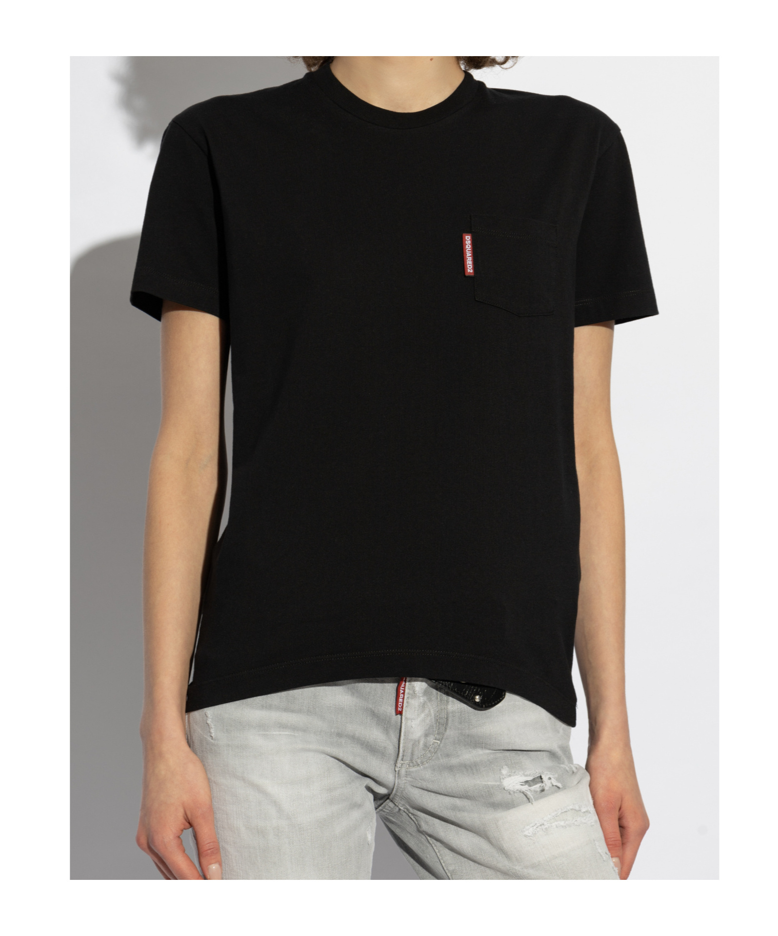 Dsquared2 Just Right Fit Label T-shirt In Black