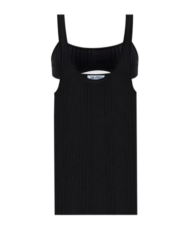 Attico Plain Vest In Black