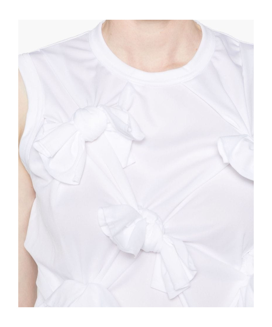 COMME DES GARÇONS KNOT-DETAILED JERSEY TANK TOP 