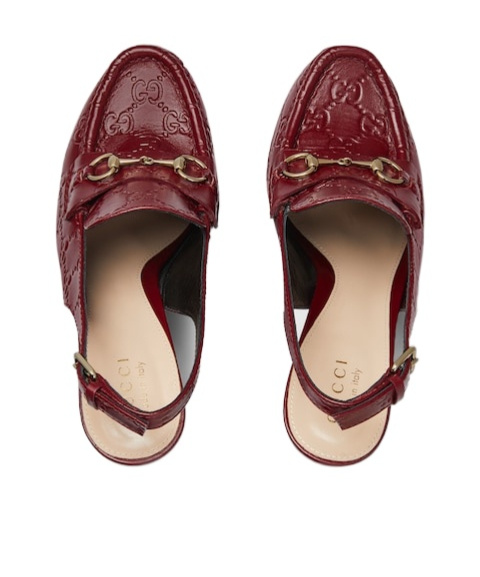 Gucci 145mm Horsebit Platform Pumps In Red