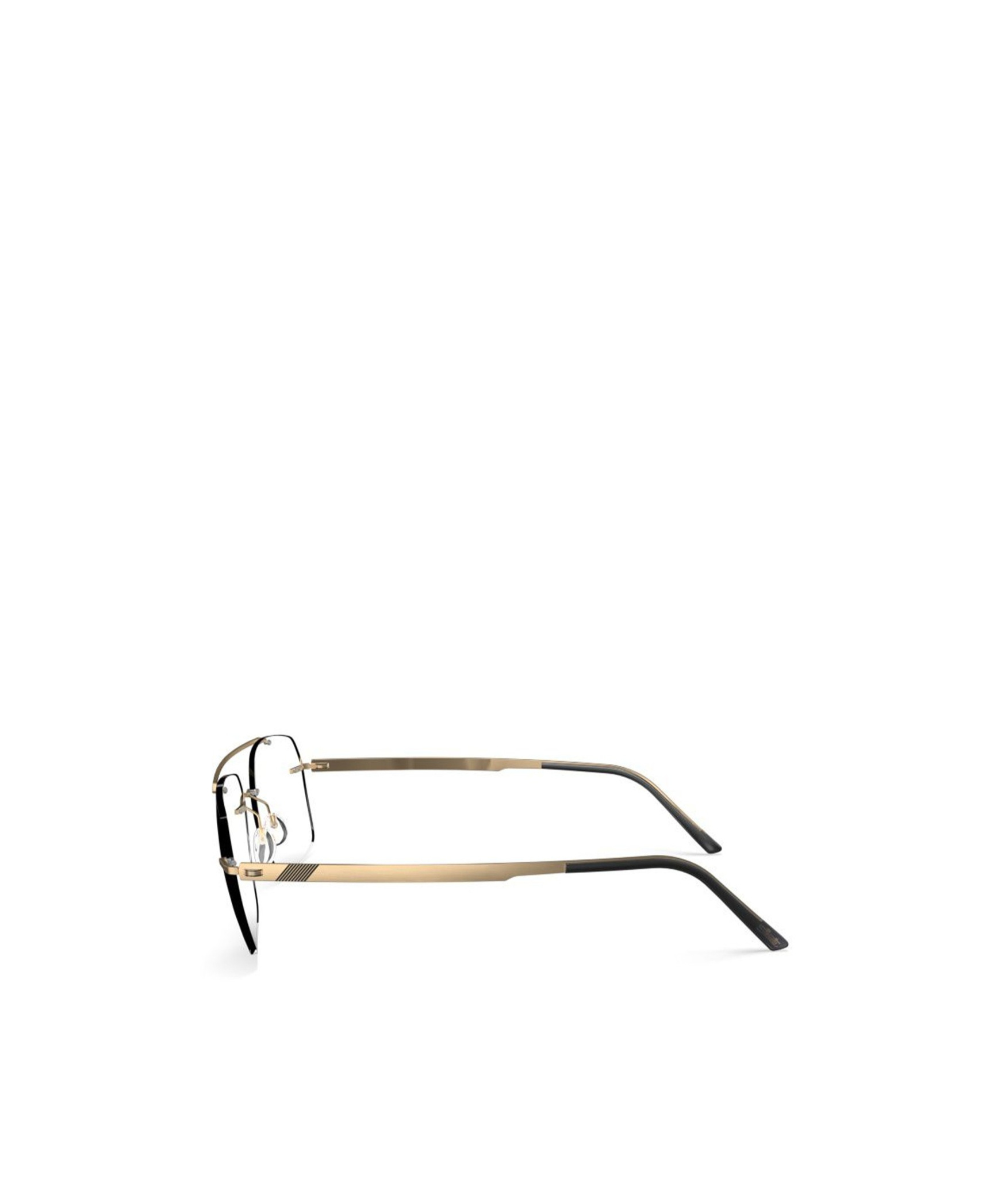 Silhouette Geometrically Framed Flat Mirror In White