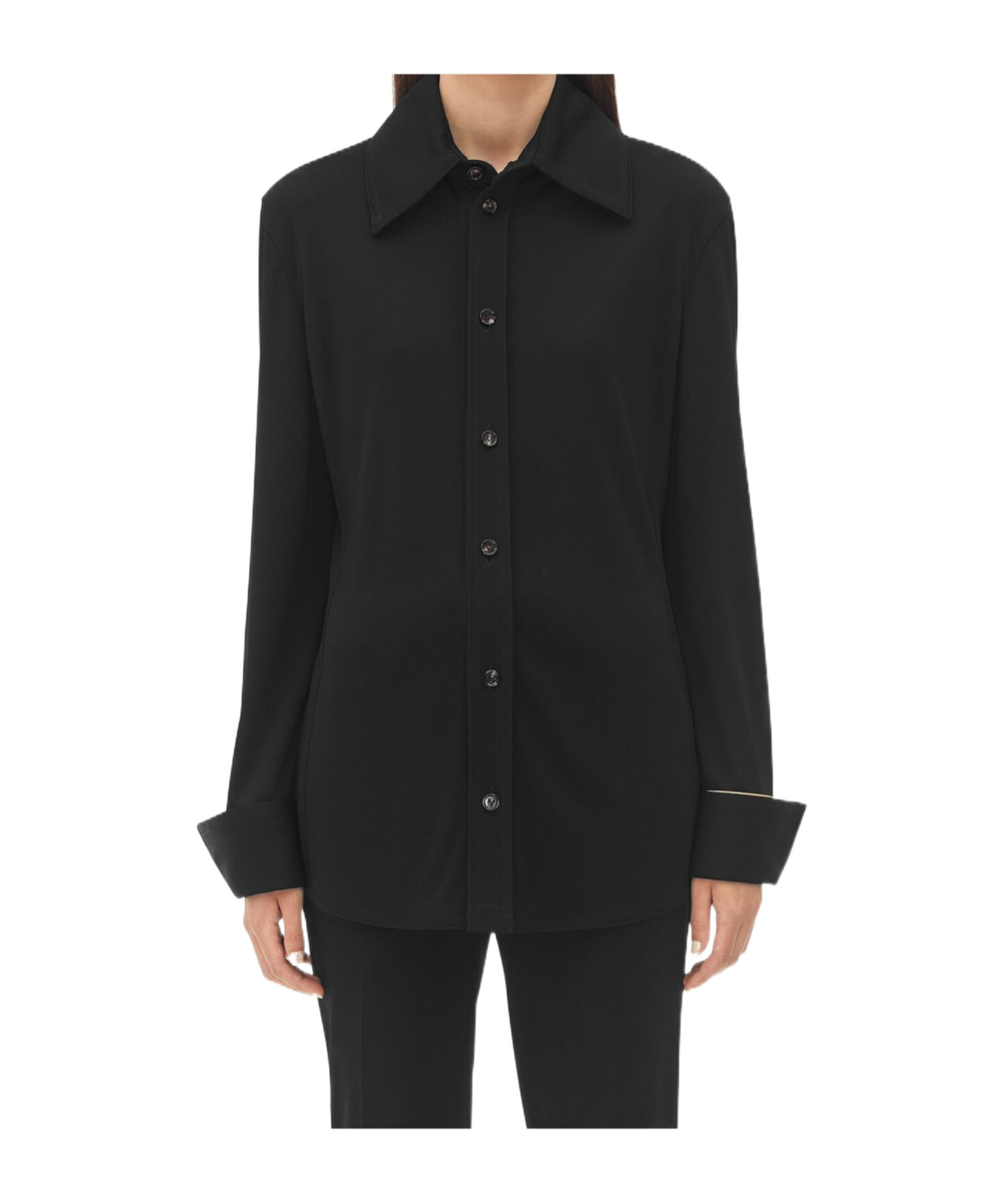 Bottega Veneta Women's Jersey Shirt In Black