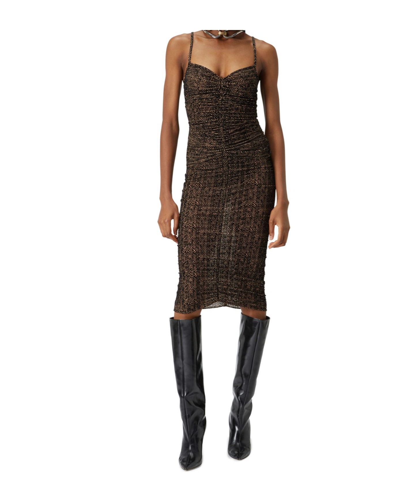 Missoni Tulle Chevron Skirt In Black