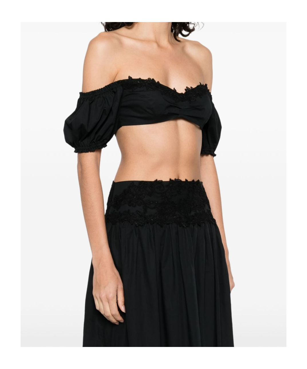 Ermanno Scervino Lace Detail Cotton Top