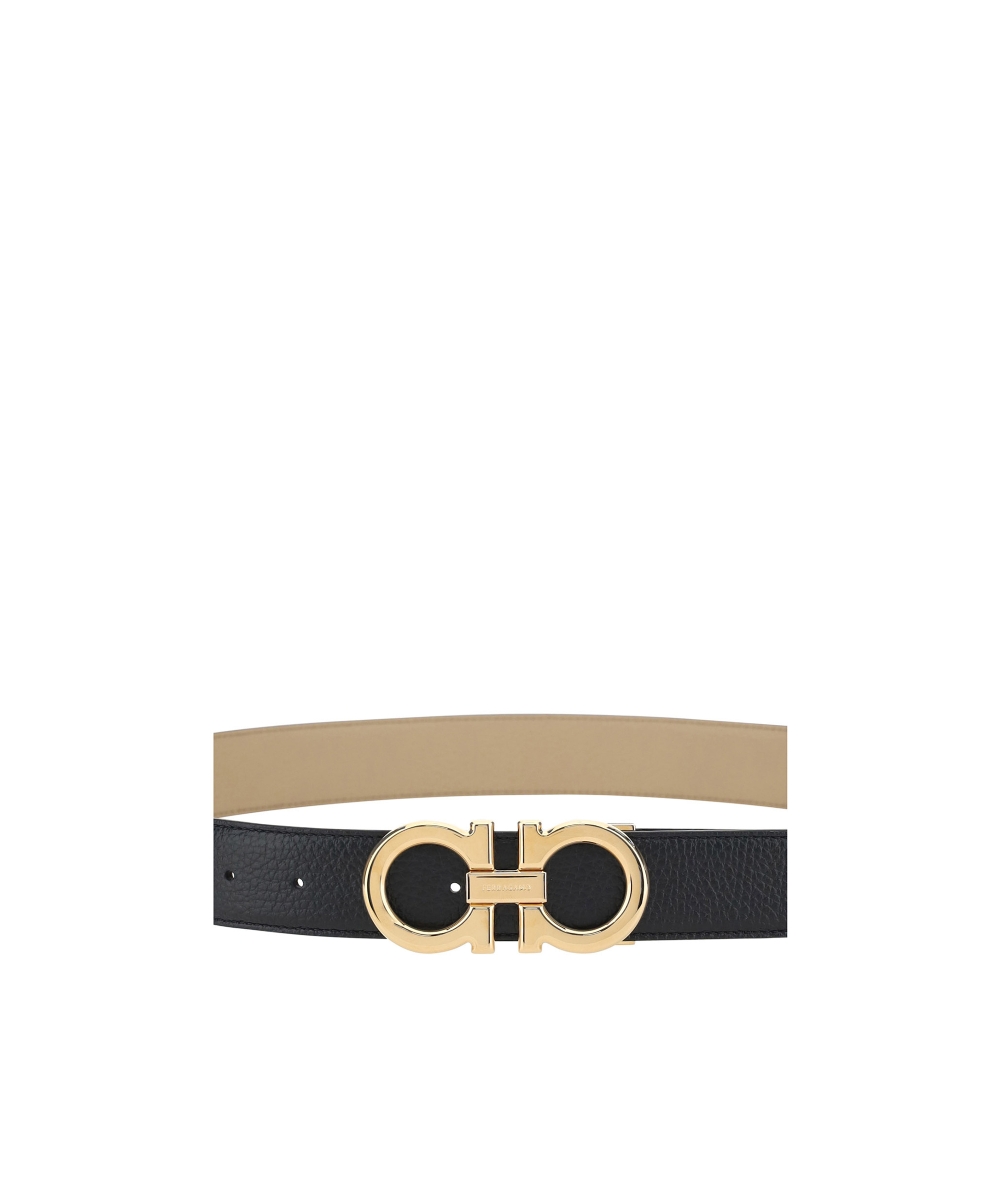 Ferragamo Double-sided Belt In Nude
