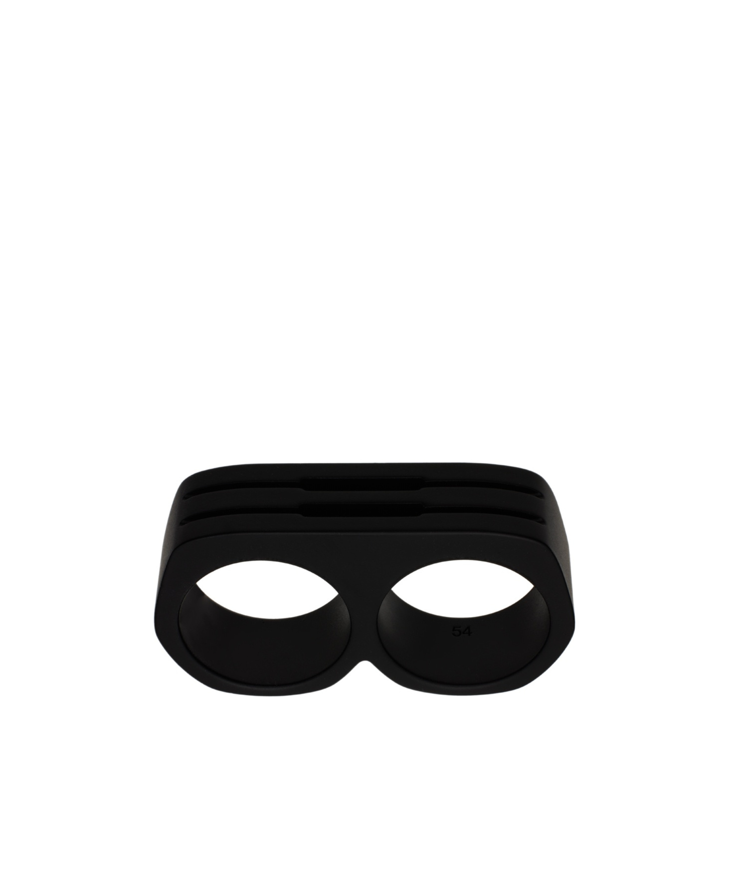 Rick Owens Double Roasting Ring In Black