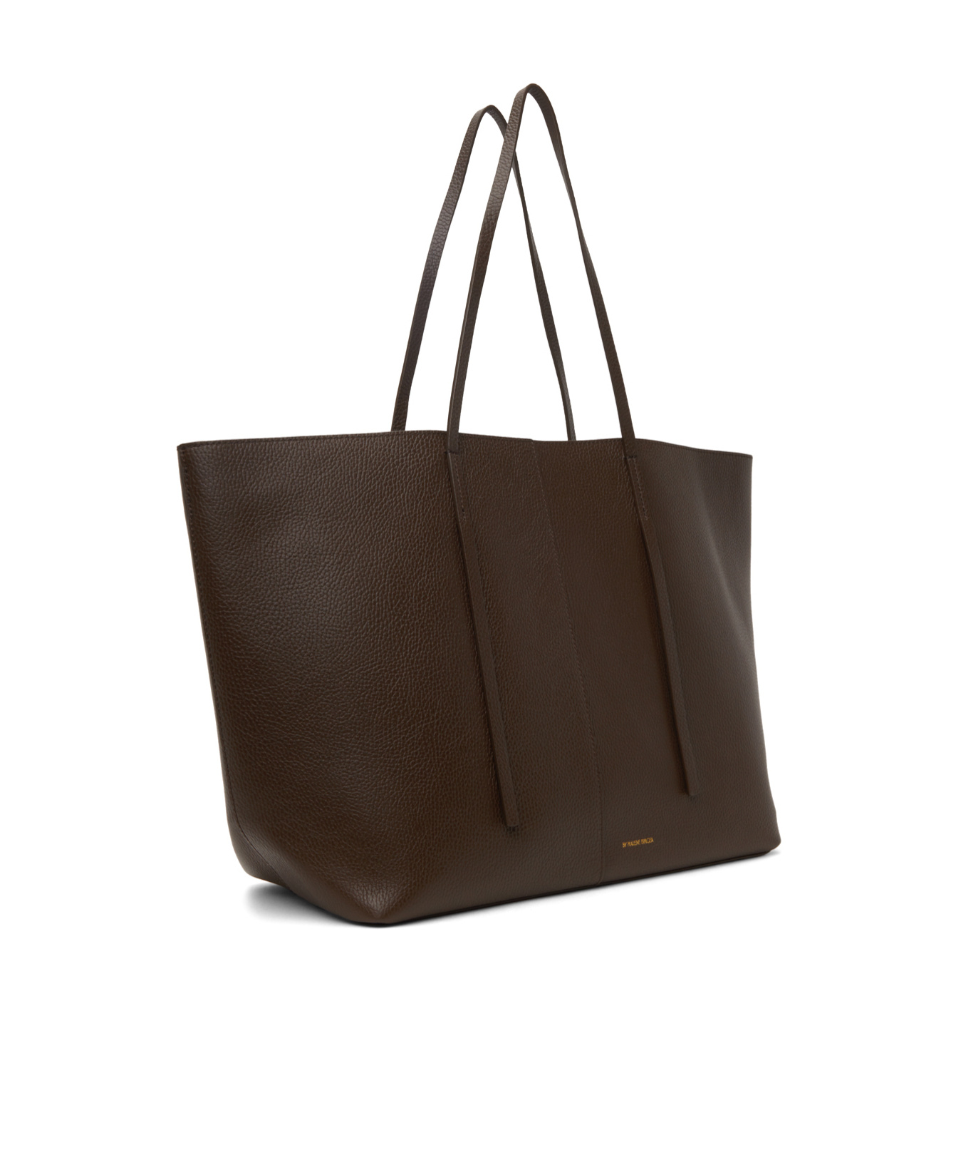 Shop By Malene Birger Logo Details Handbag In Black