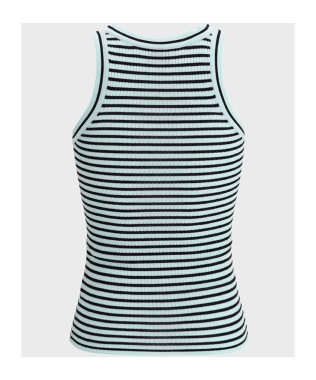 Shop Forte Forte Striped Vest In Green