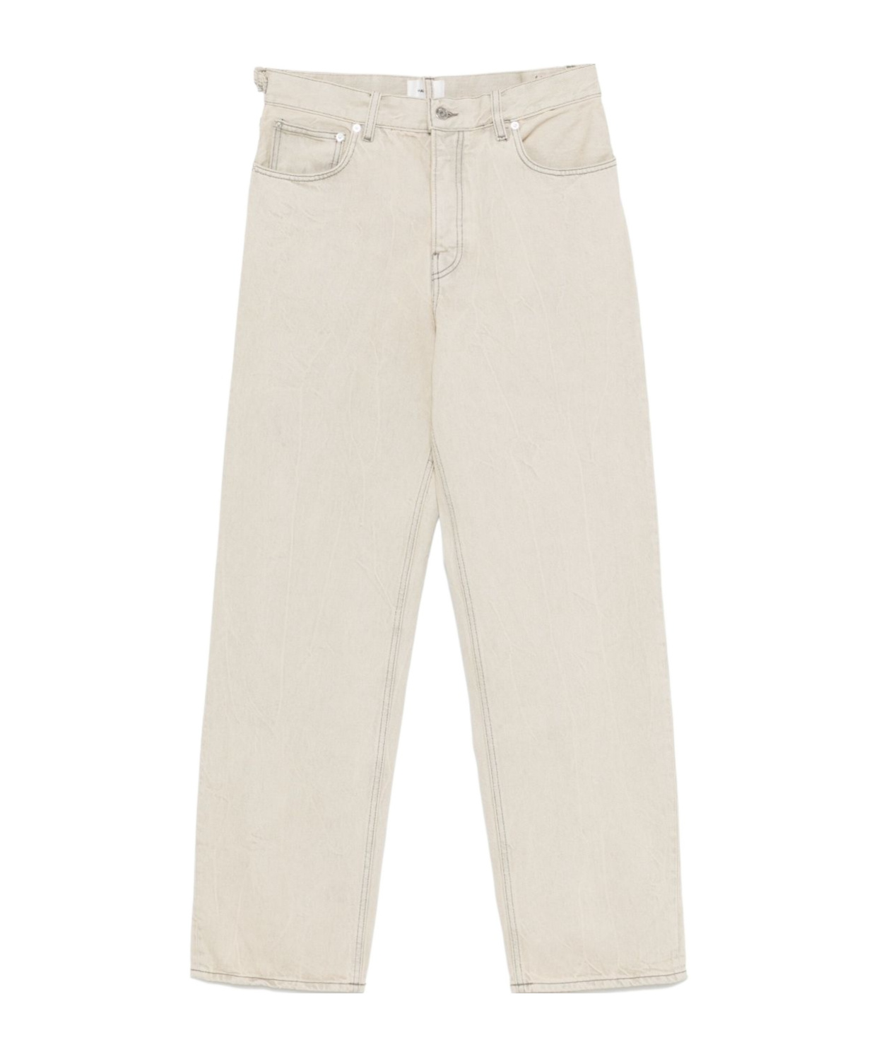 Haikure Logan Jeans With Back Pockets And Waist Tabs In White