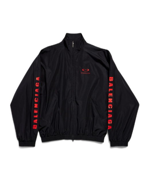 Balenciaga Qixi 25 Tracksuit Jacket Medium Fit In Black