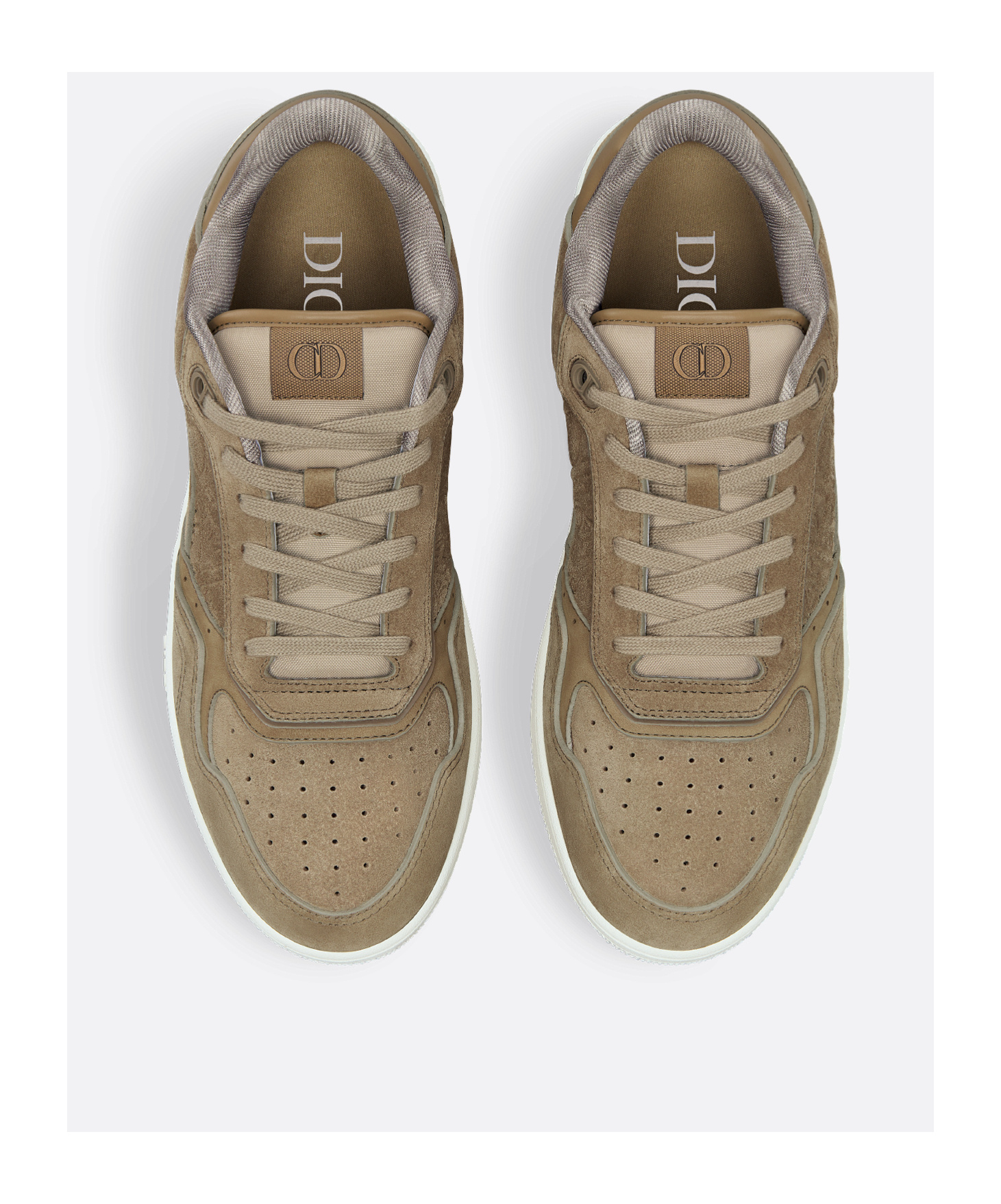 Dior Lace-up Low-cut Sneakers In Brown