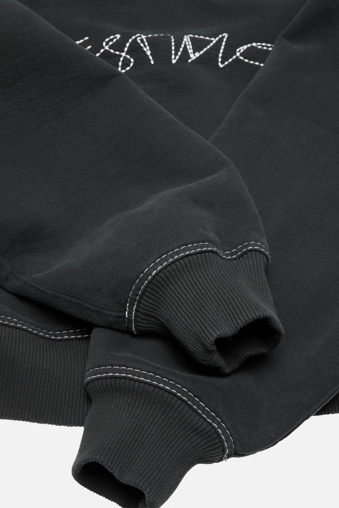 Acne Studios Foscar U Autograph Logo Embroidered Zip Hoodie In Black