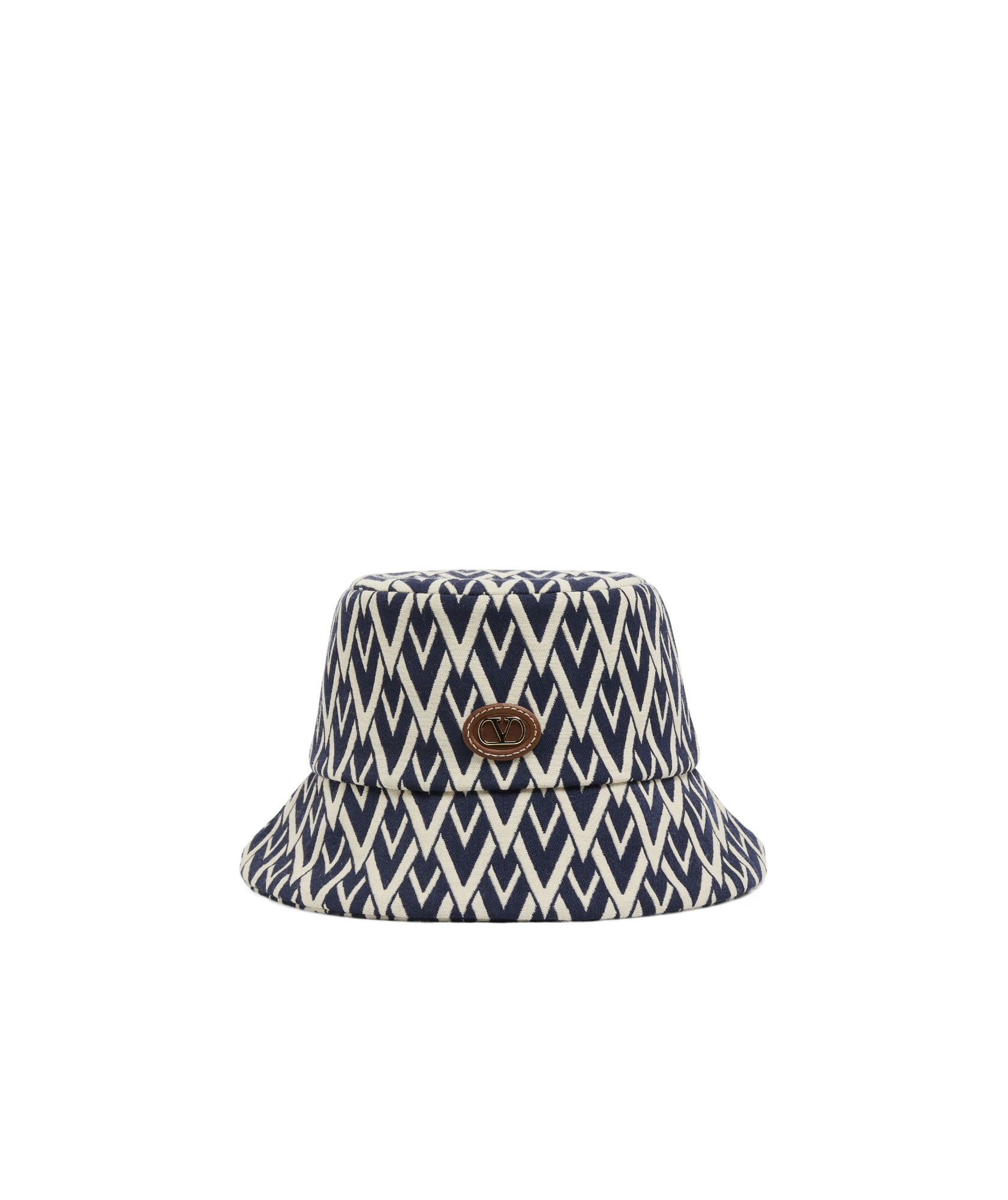 Valentino Toute La V Wool Fisherman Hat In Black