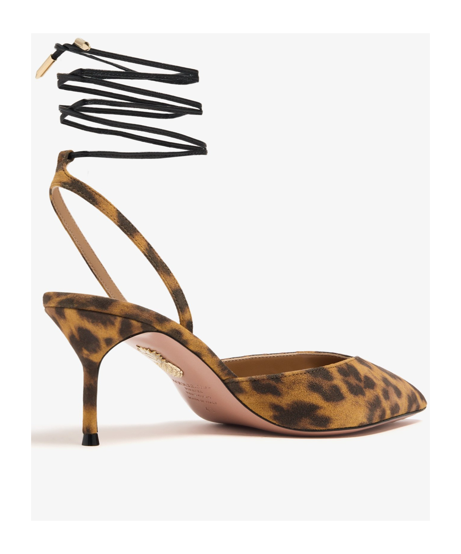 Aquazzura Beyond Animal-print Leather Slingback Pumps In Animal Print