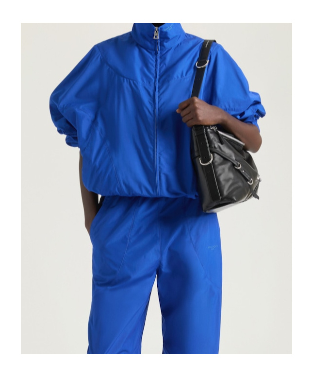 Givenchy Blouson In Technical Cotton In Blue