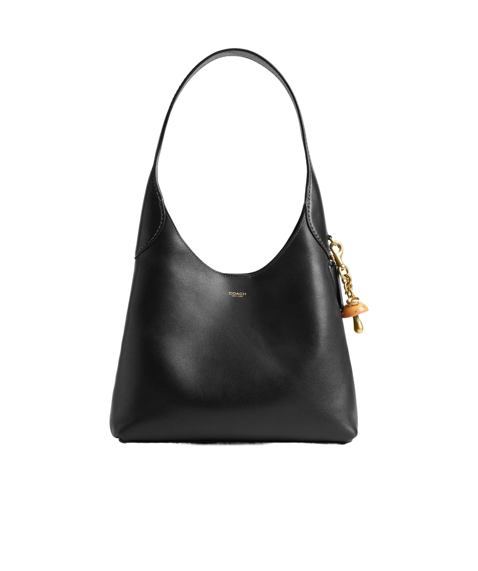 Coach Mushroom Crystal-embellished Bag Charm In Gold