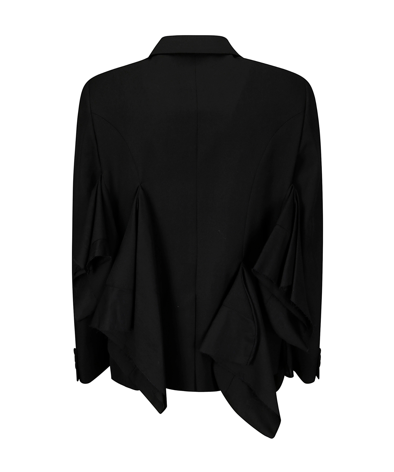 Comme Des Garçons Buttoned Jacket In Black