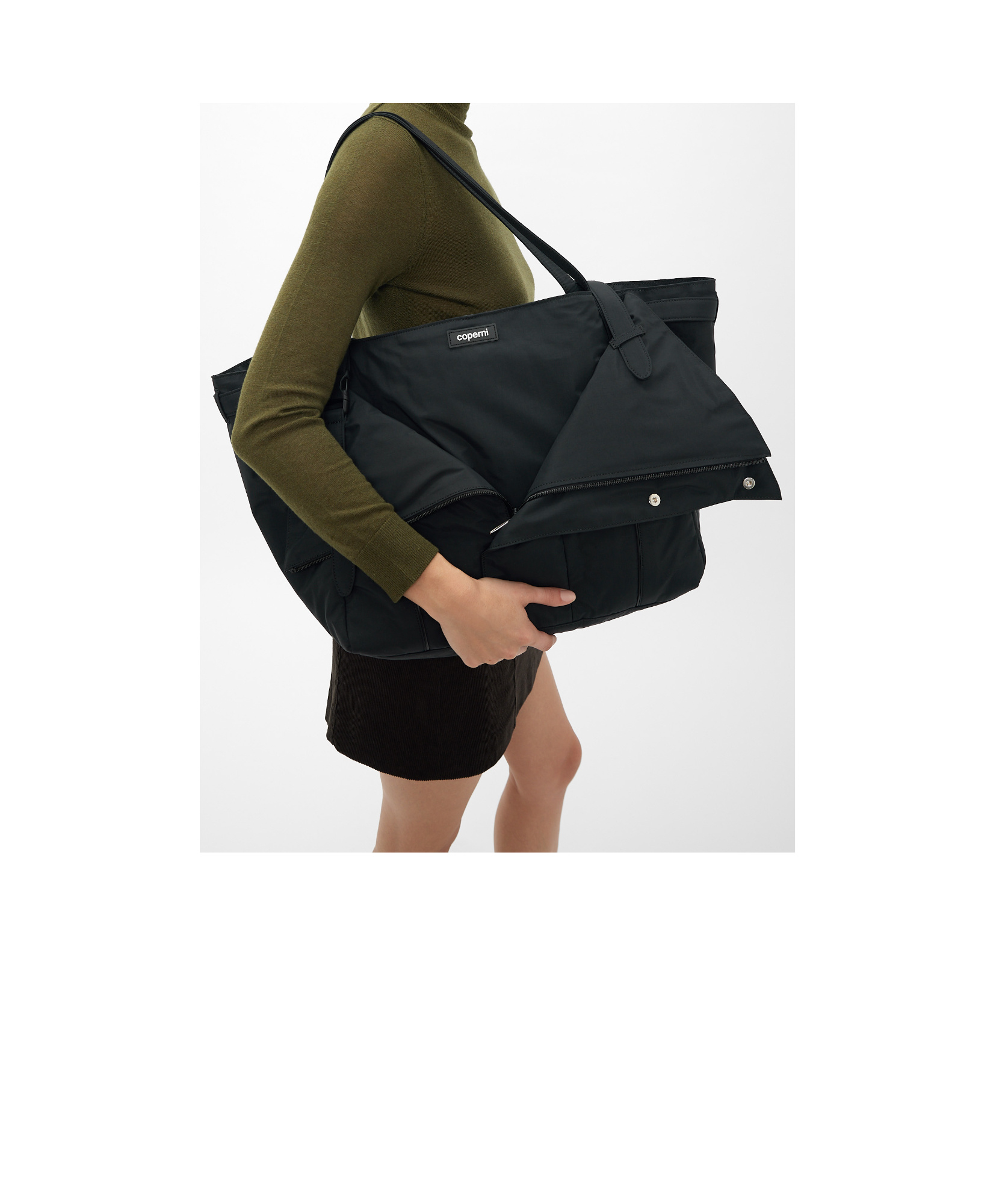 Coperni Technical Belt Cabas Bag In Black