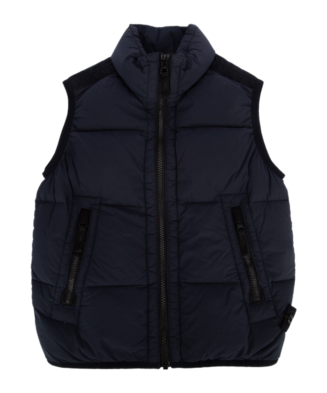 STONE ISLAND STONE ISLAND JUNIOR COMPASS-BADGE ZIPPED PADDED GILET
