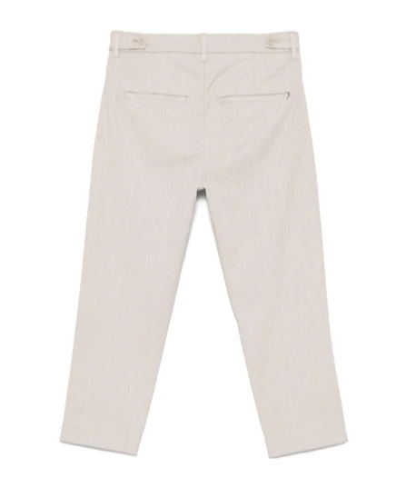 Dondup 'tania' Trousers In Beige Cotton In Neutral