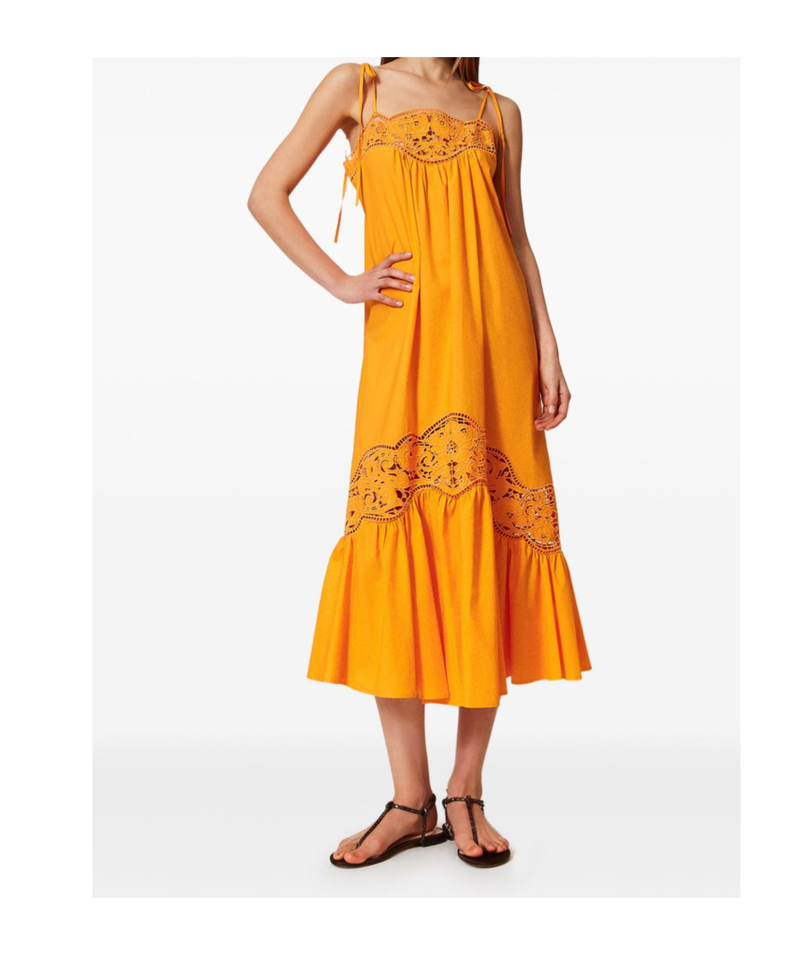 Shop Twinset Woven Cotton Dress