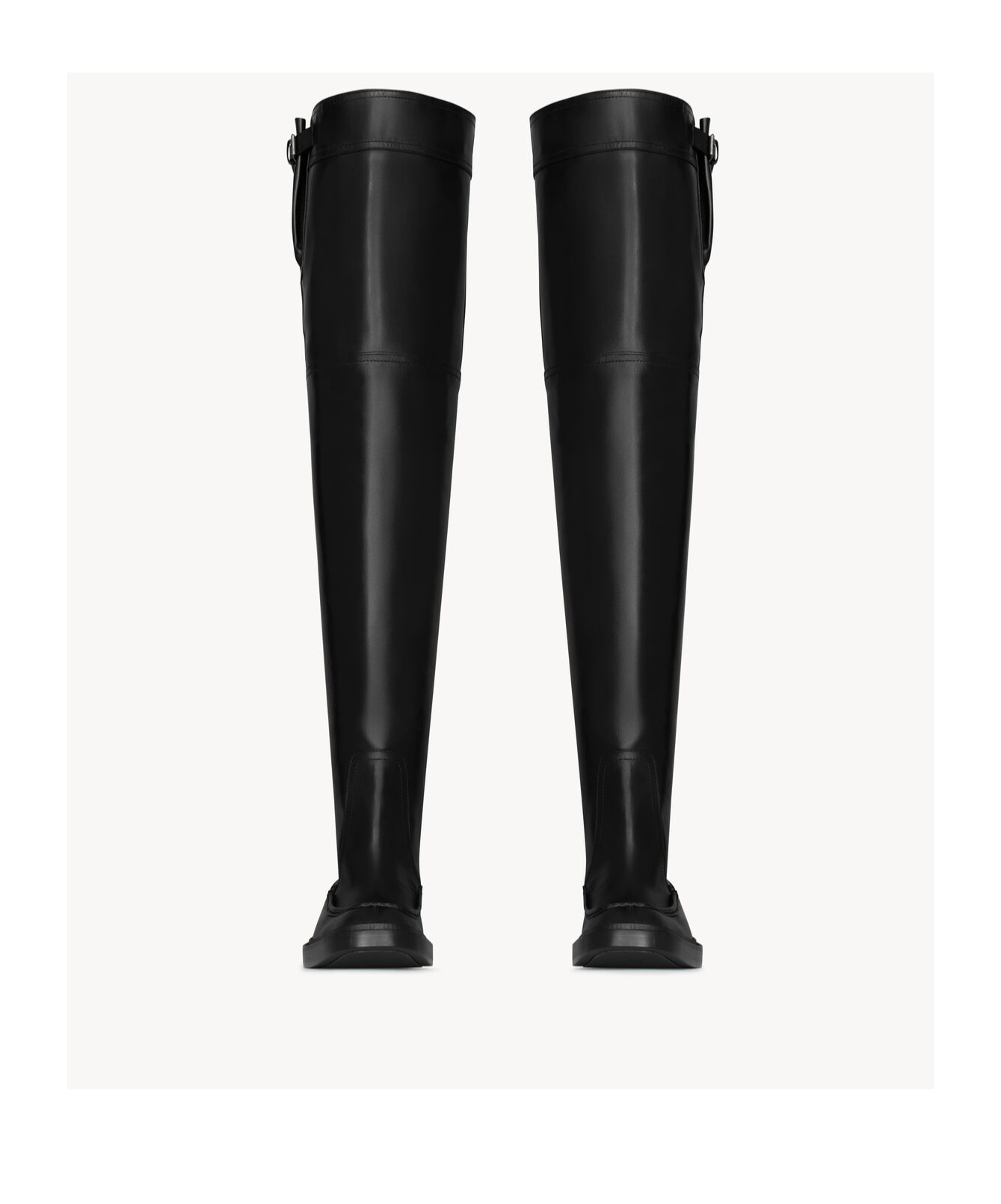 Saint Laurent Joe Over-the-knee Boots In Smooth Leather In Black