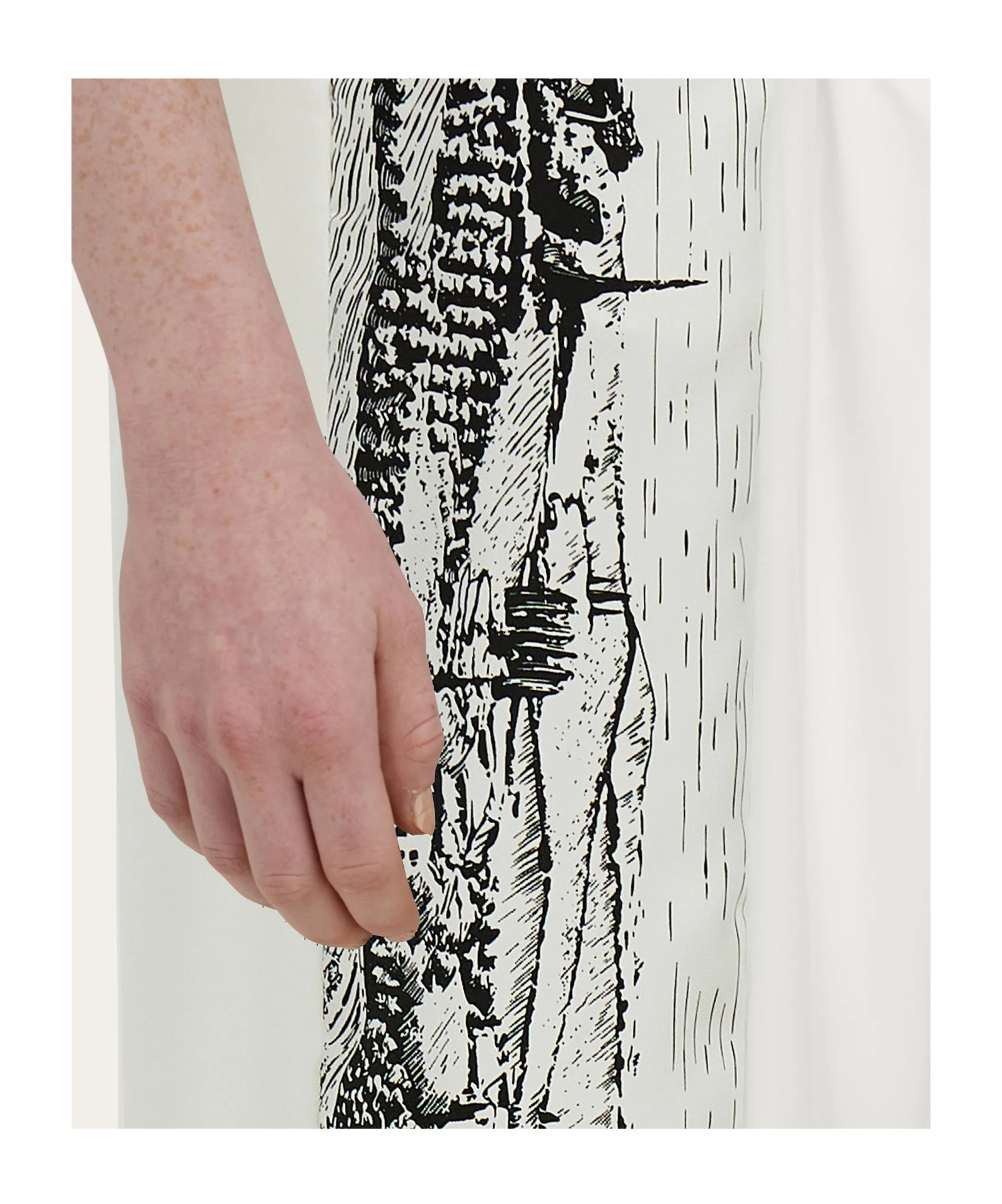 Ferragamo Back To Earth - Silk Trouser In White
