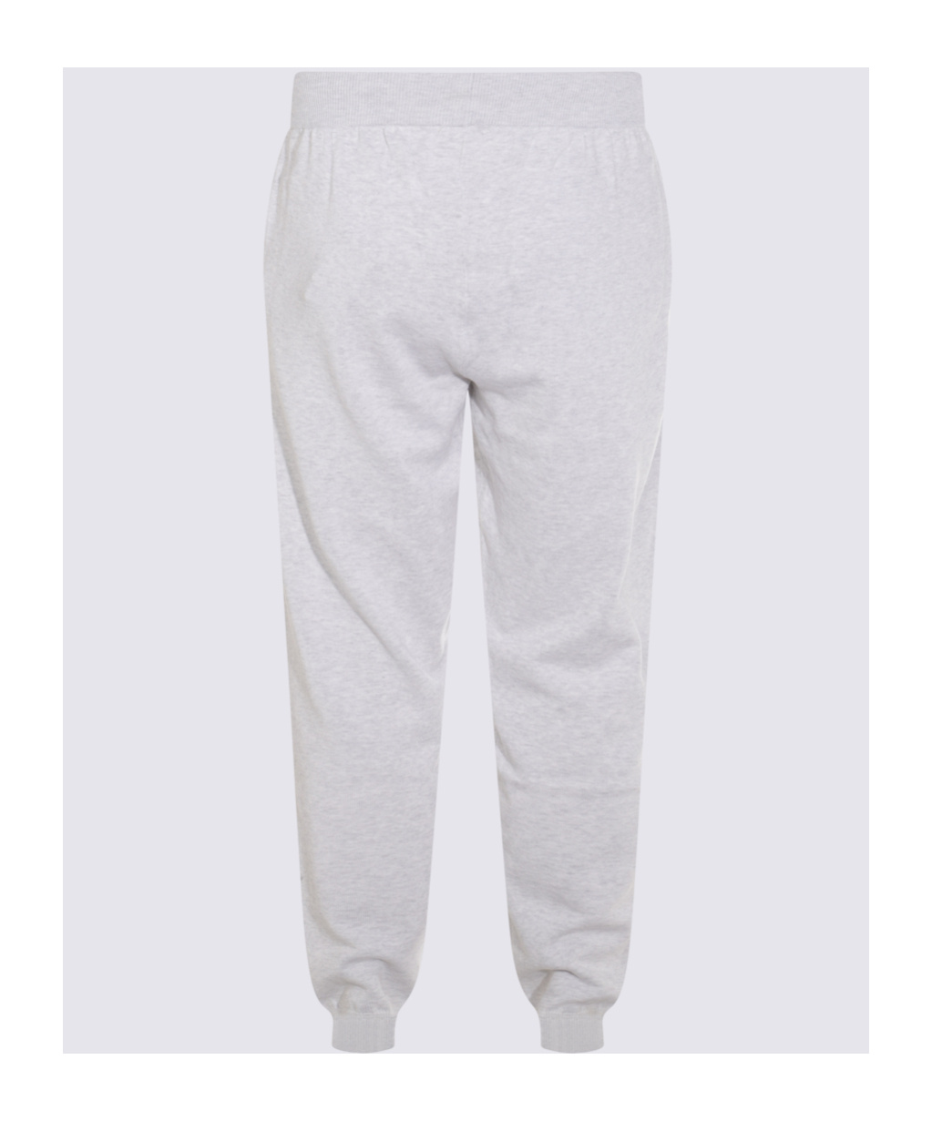 Malo Relaxed Fit Trousers Elastic Waistband In White