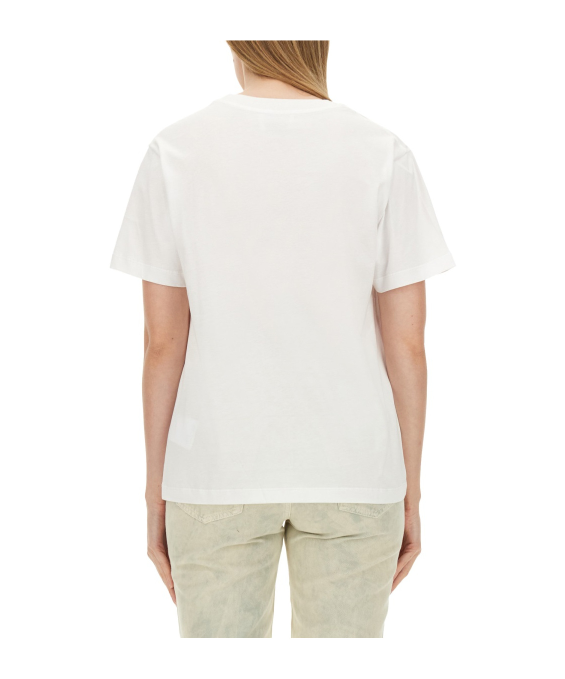 Moschino Print Short Sleeve T-shirt In White
