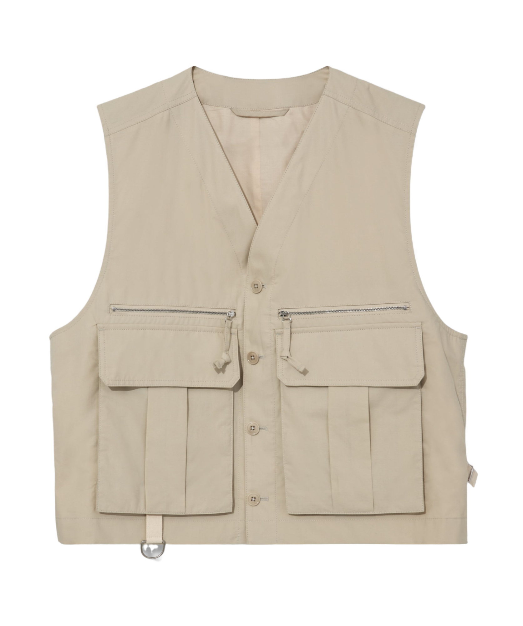 Lemaire Water-repellent Technical Vest In Beige