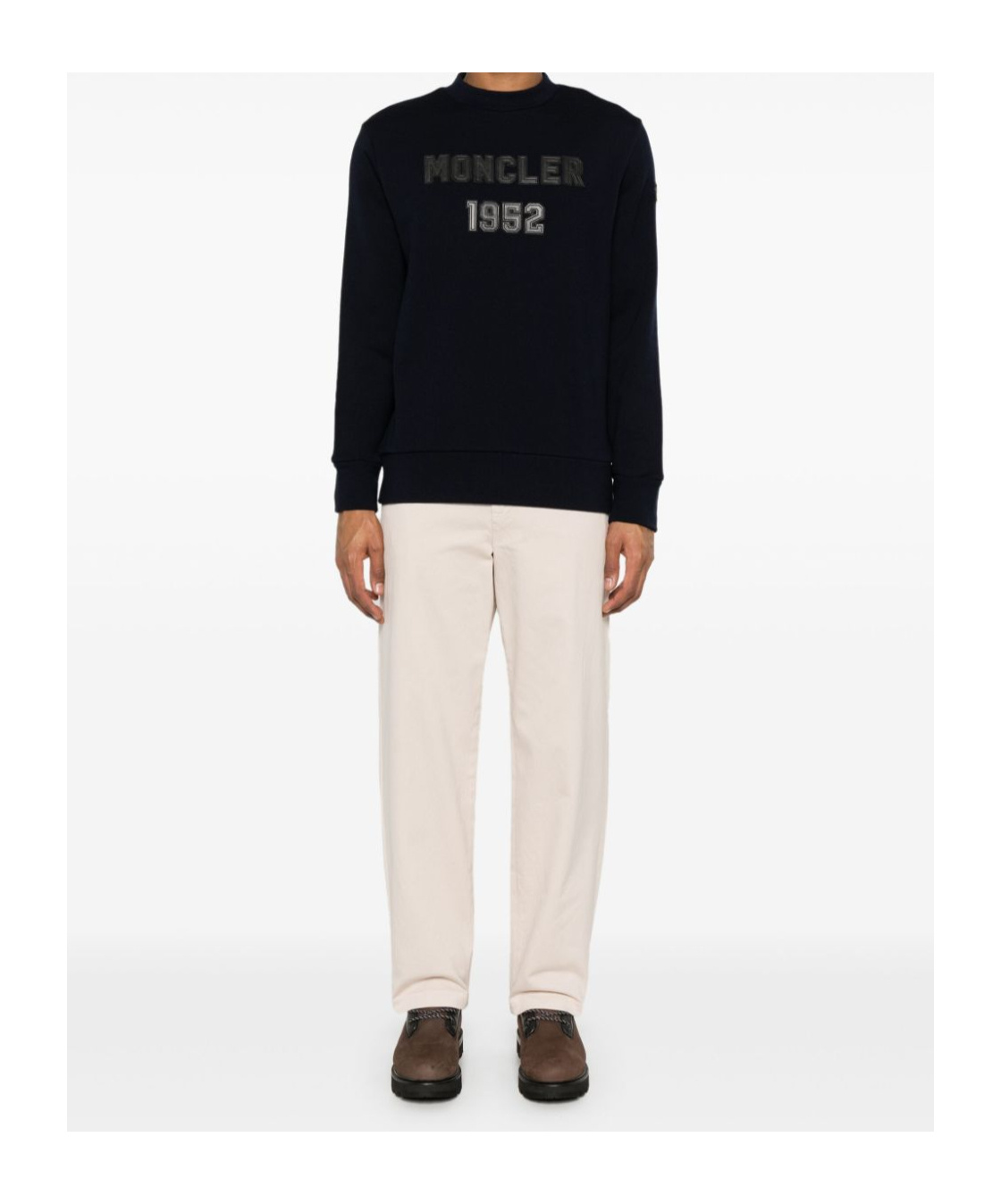 Moncler Logo-patch Sweatshirt In Black