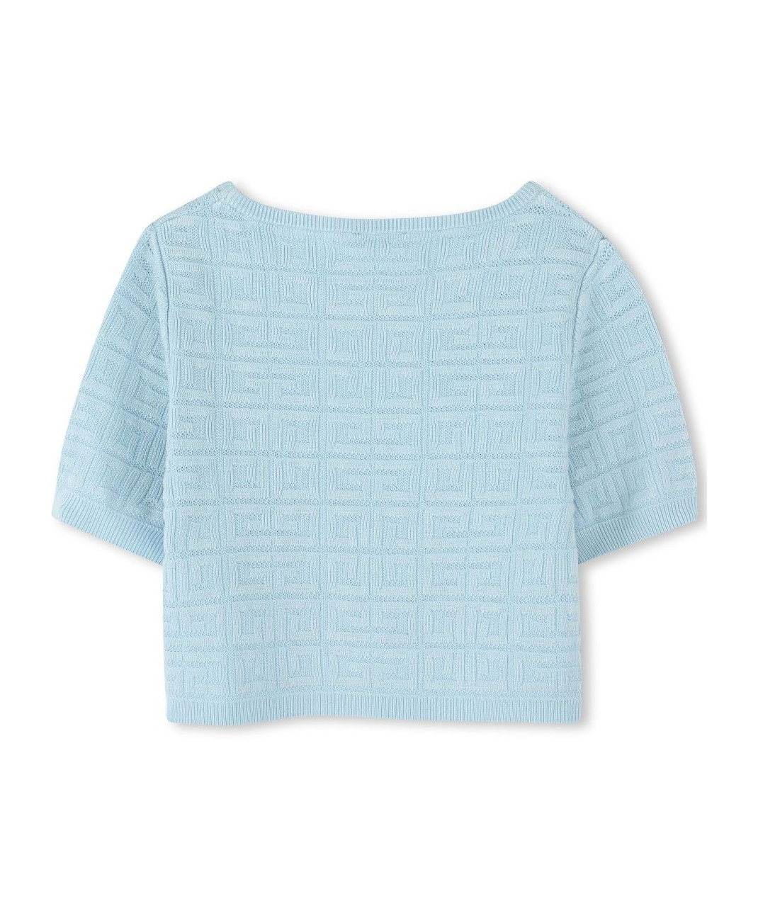 Givenchy 4g Jacquard Pattern Knit Sweater In Blue