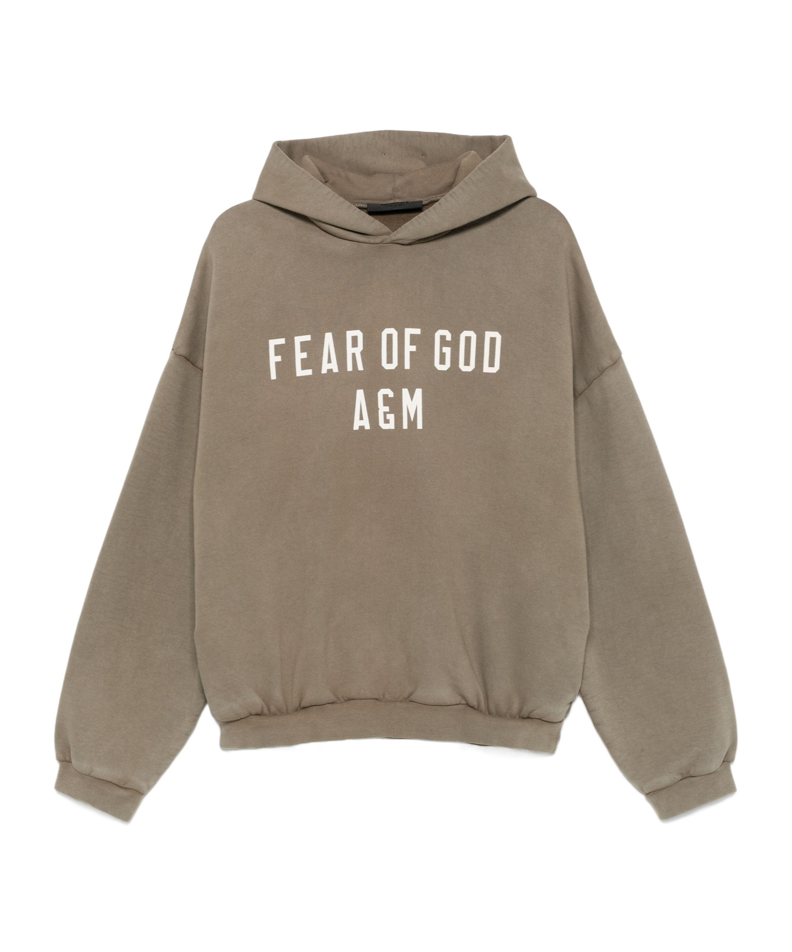 Essentials Logo-print Hoodie In Brown