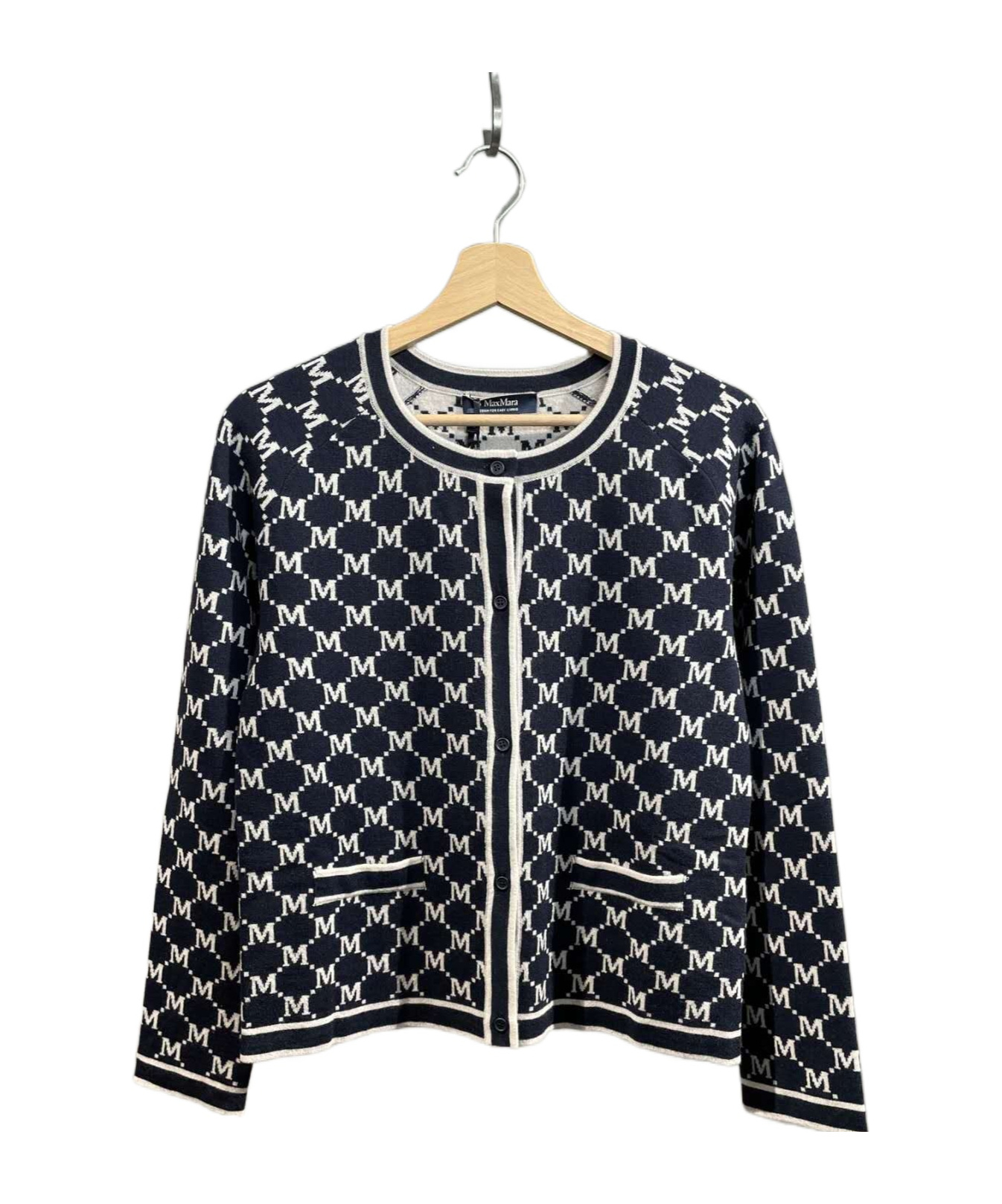Max Mara Long-sleeved Sweater In Black