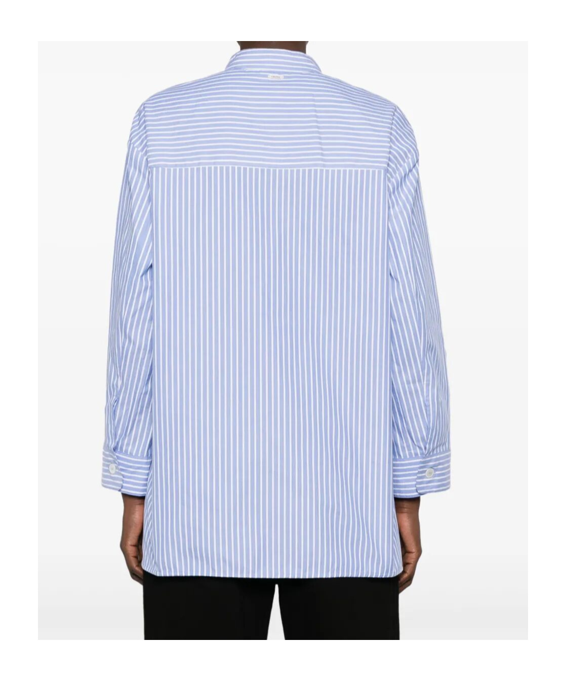 Max Mara Long Sleeve Shirt In Blue