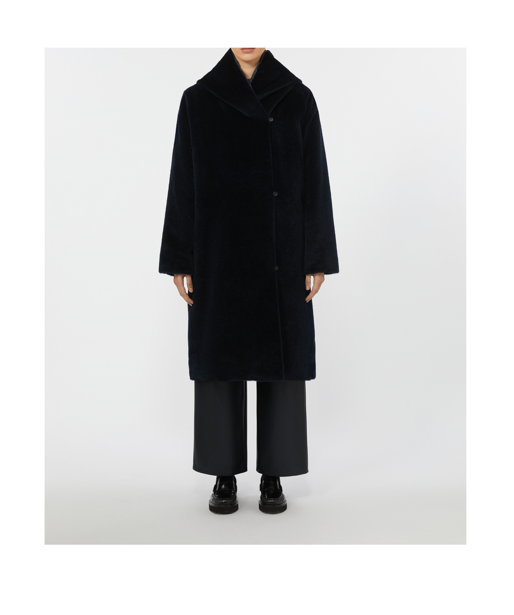 Max Mara Orion Double-faced Cotton Jacket In Black