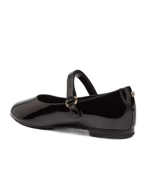 Dolce & Gabbana Round-head Flat Shoes In Black