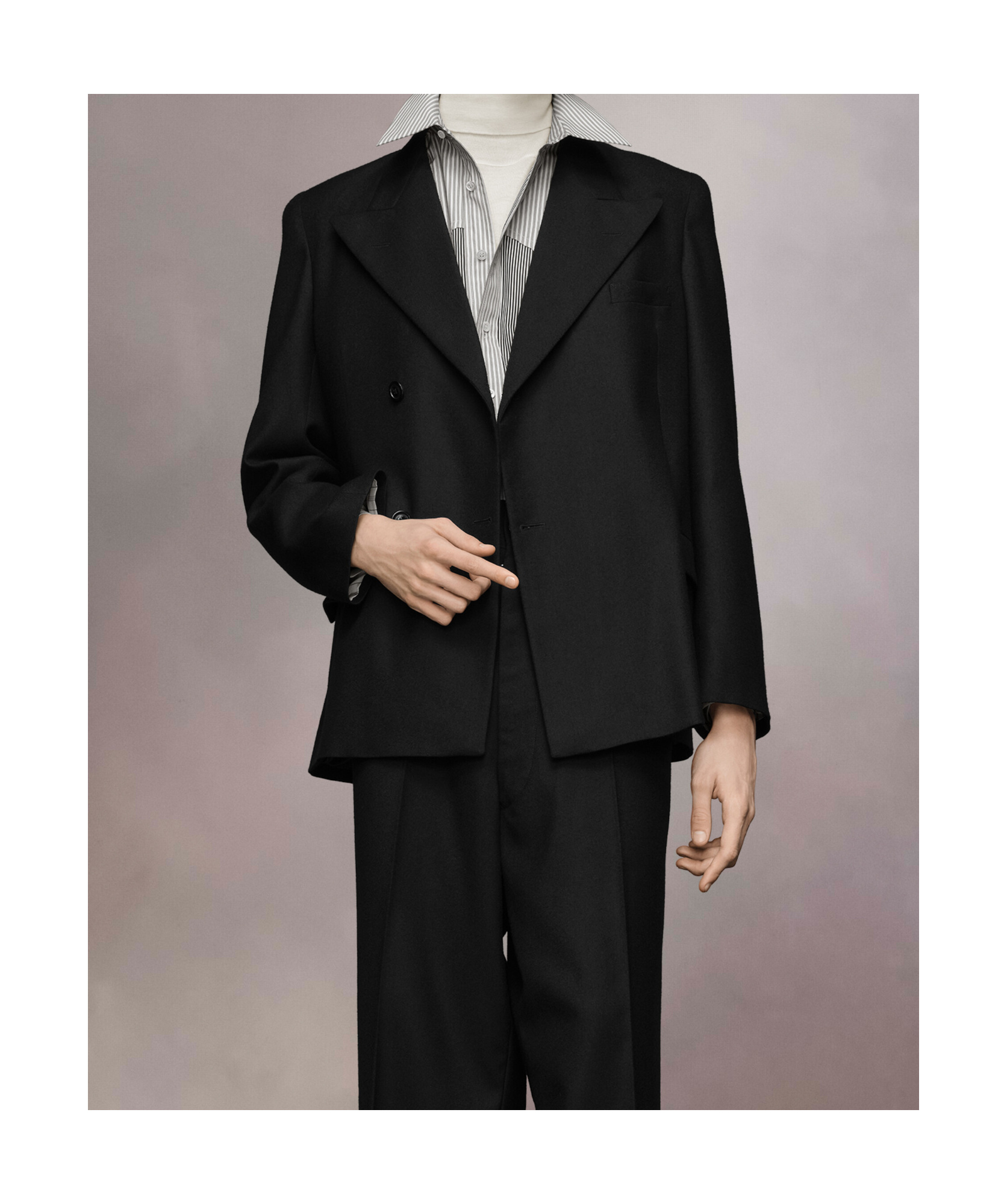 Maison Margiela Single-breasted Wool Blazer In Black