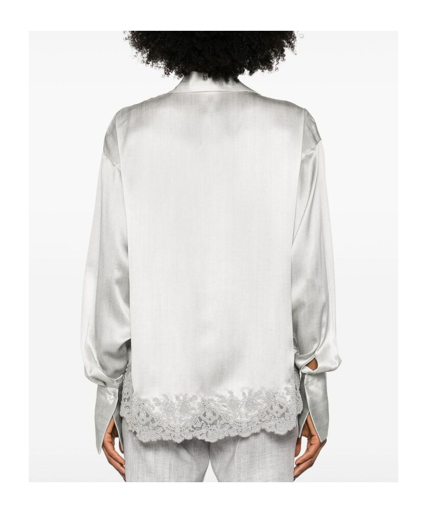 Ermanno Scervino Shirt With Embroidery In White