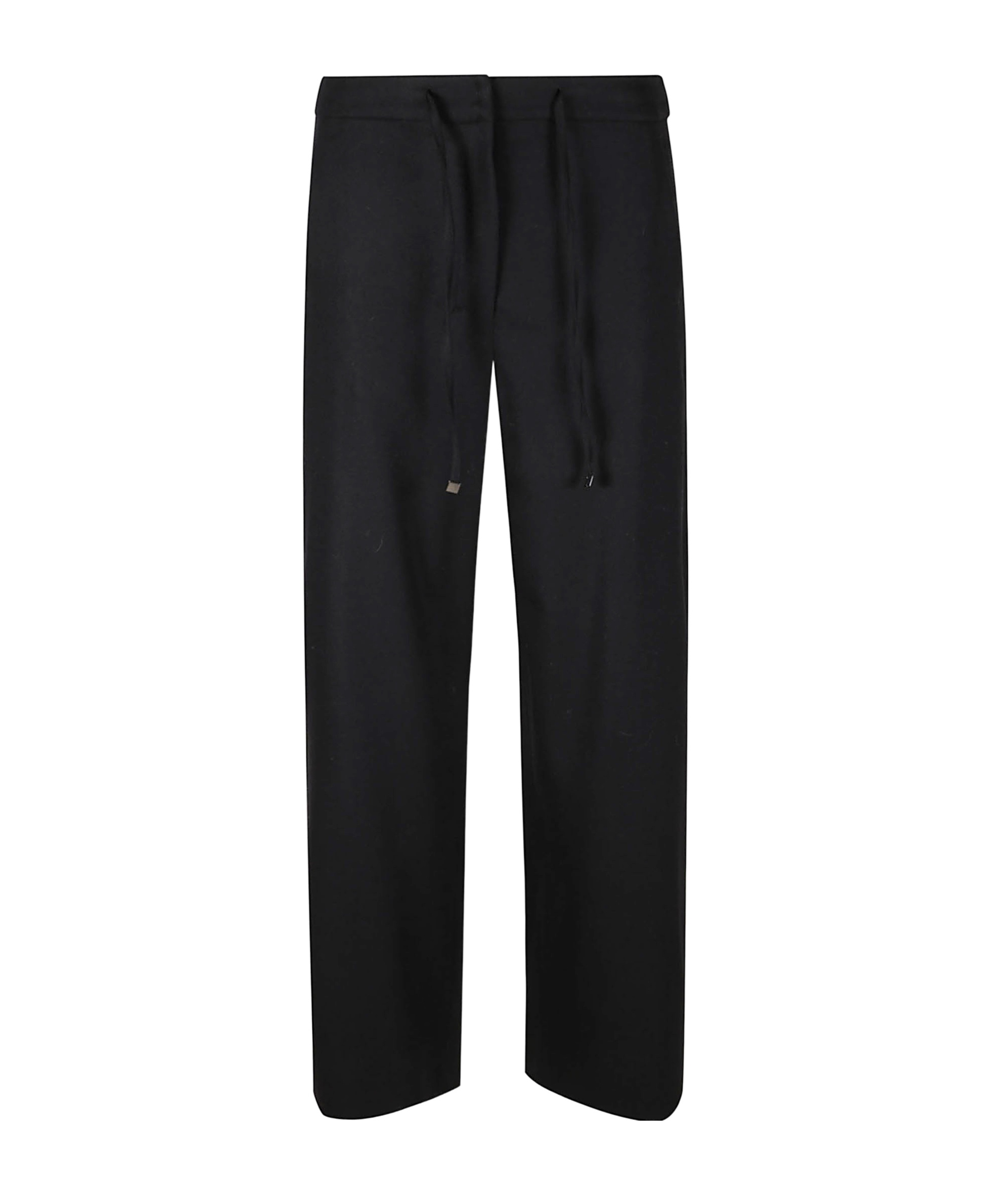 Max Mara Drawstring Casual Pants In Black