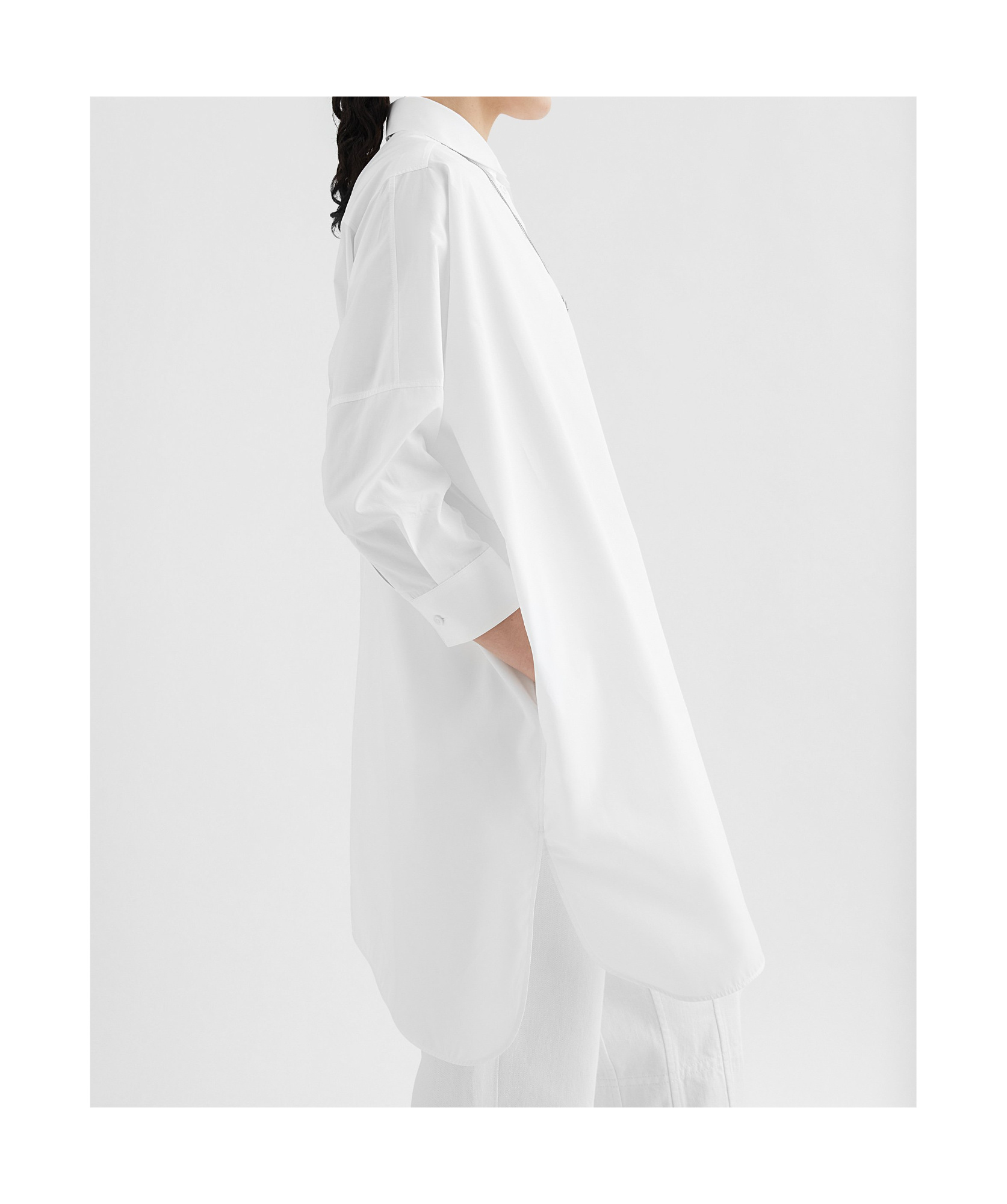 Jil Sander Shoulder Shirt In White