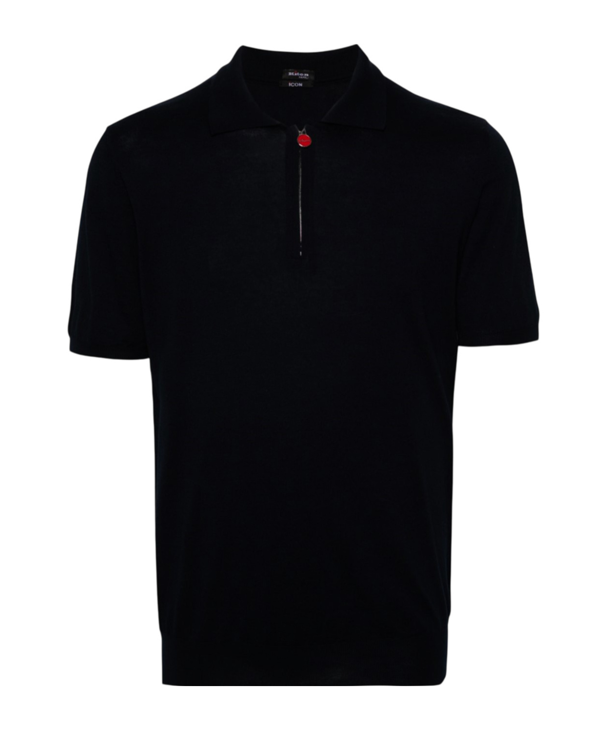 Shop Kiton Cotton Polo Shirt In Black